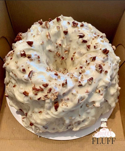 White Chocolate Pecan Pound Cake