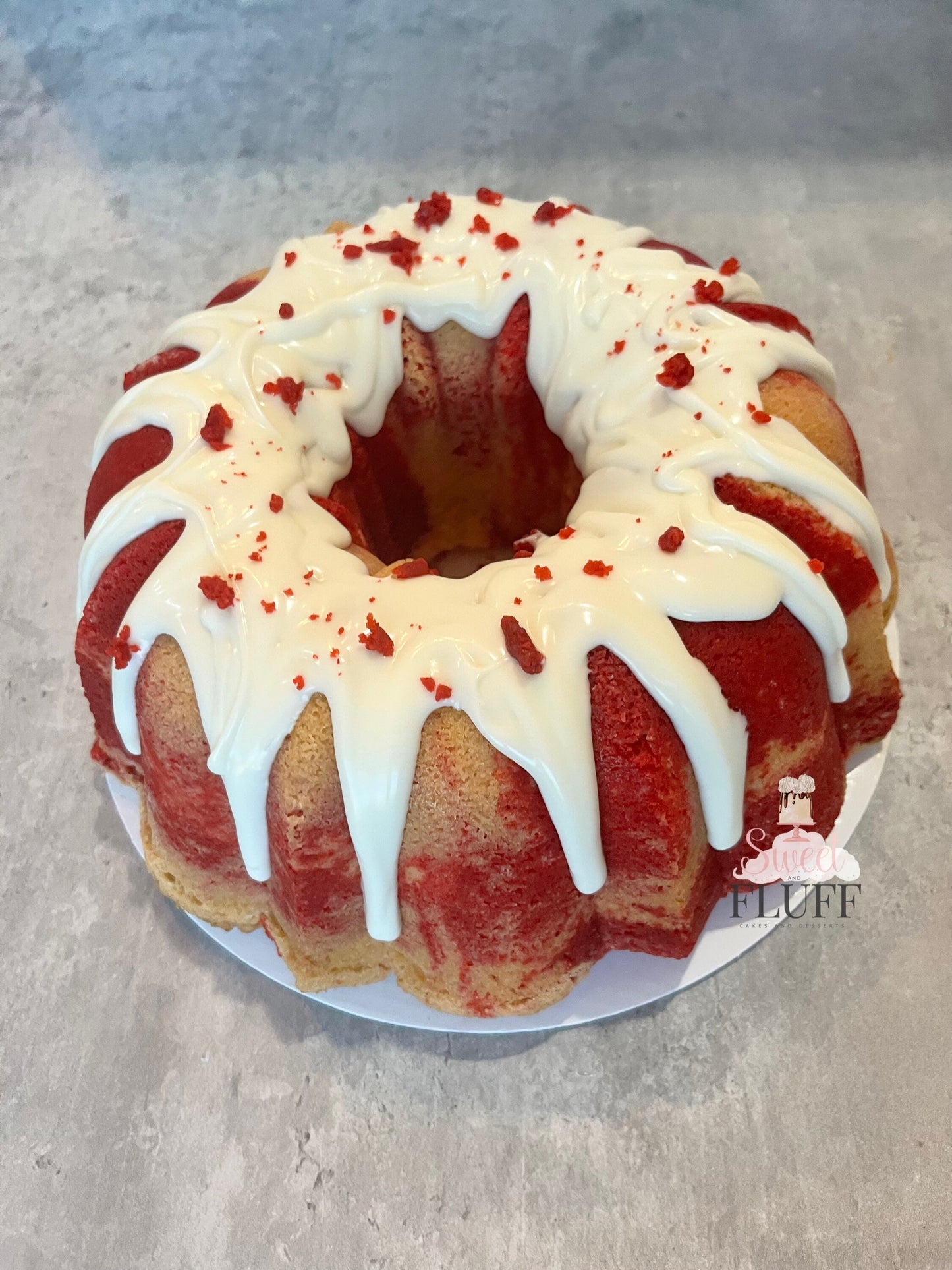 Red Velvet Marble Pound Cake